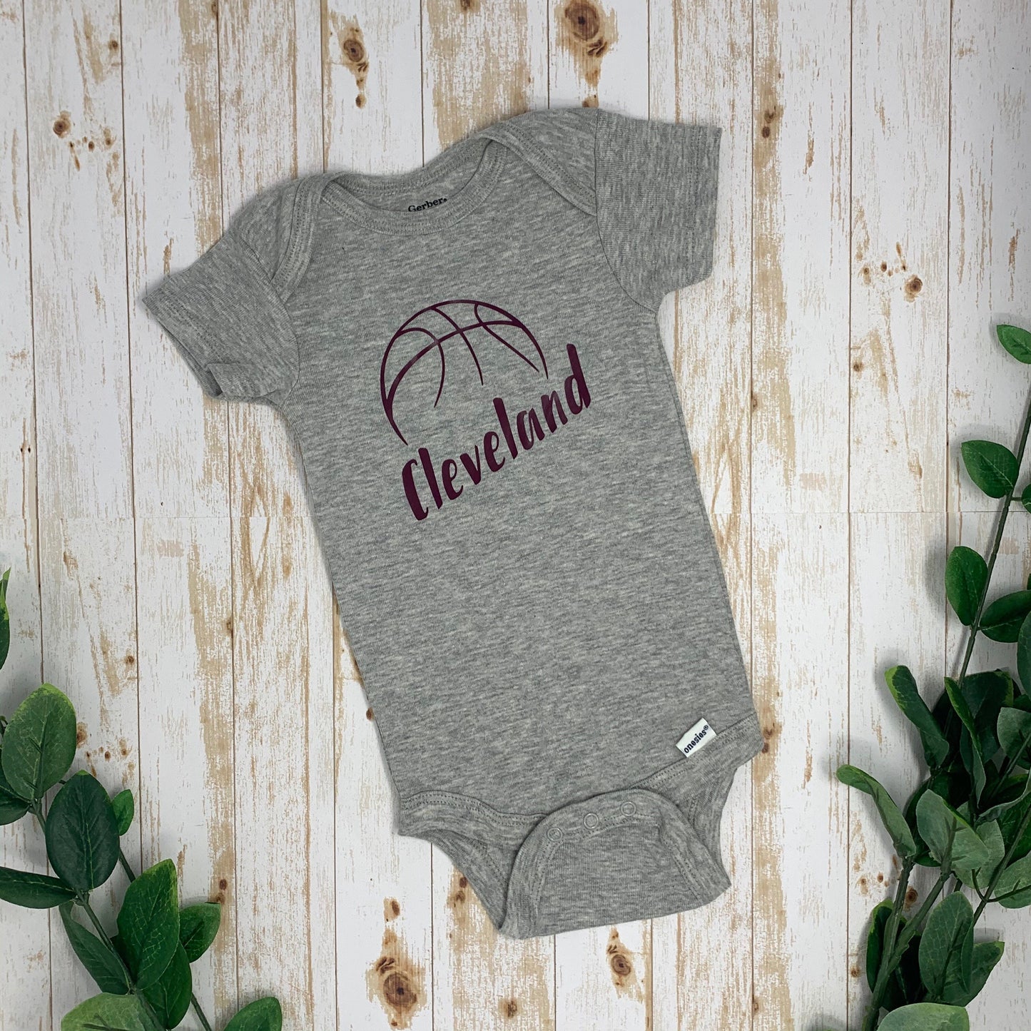 Cleveland Cavs Basketball Baby Bodysuit