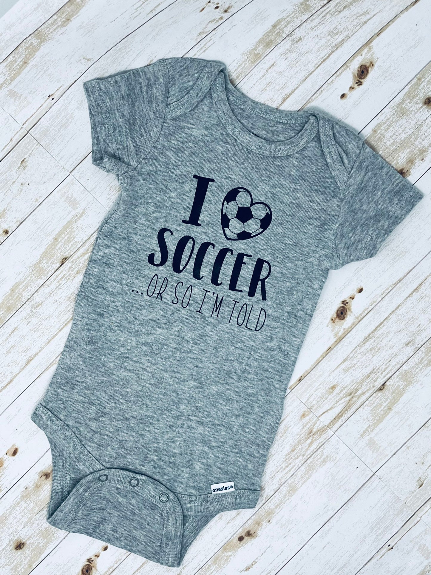 I Love Soccer Bodysuit