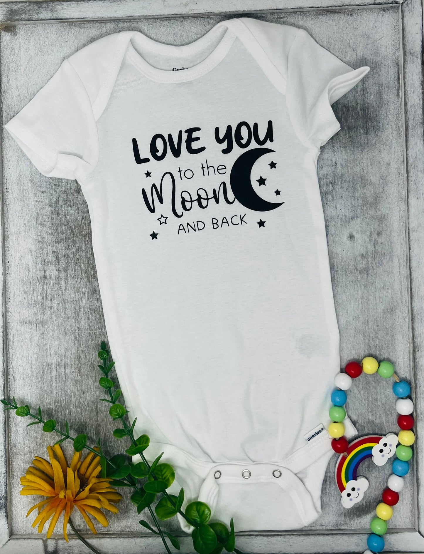 Love You to the Moon and Back Baby Onesie