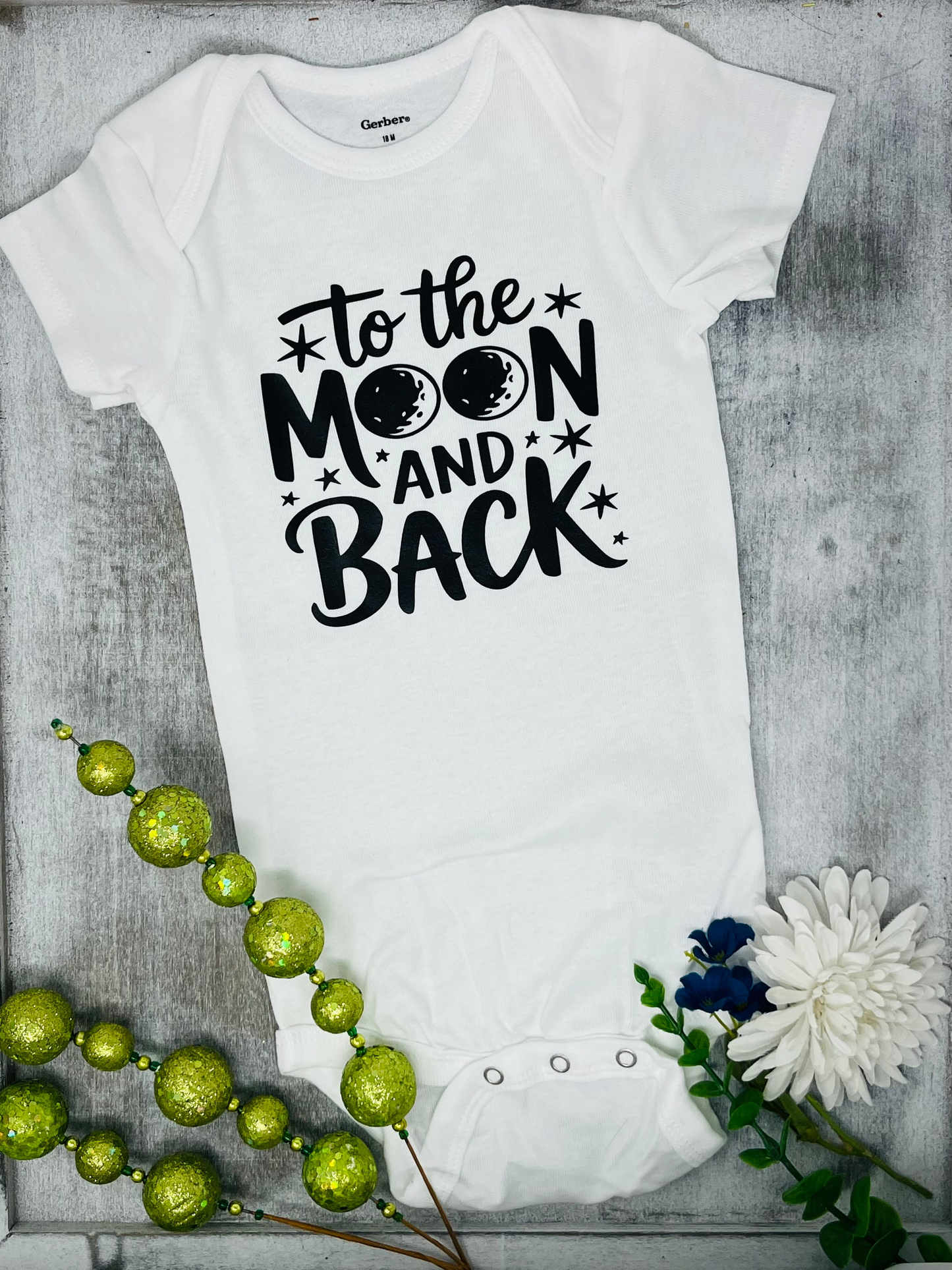 To The Moon and Back Baby Onesie