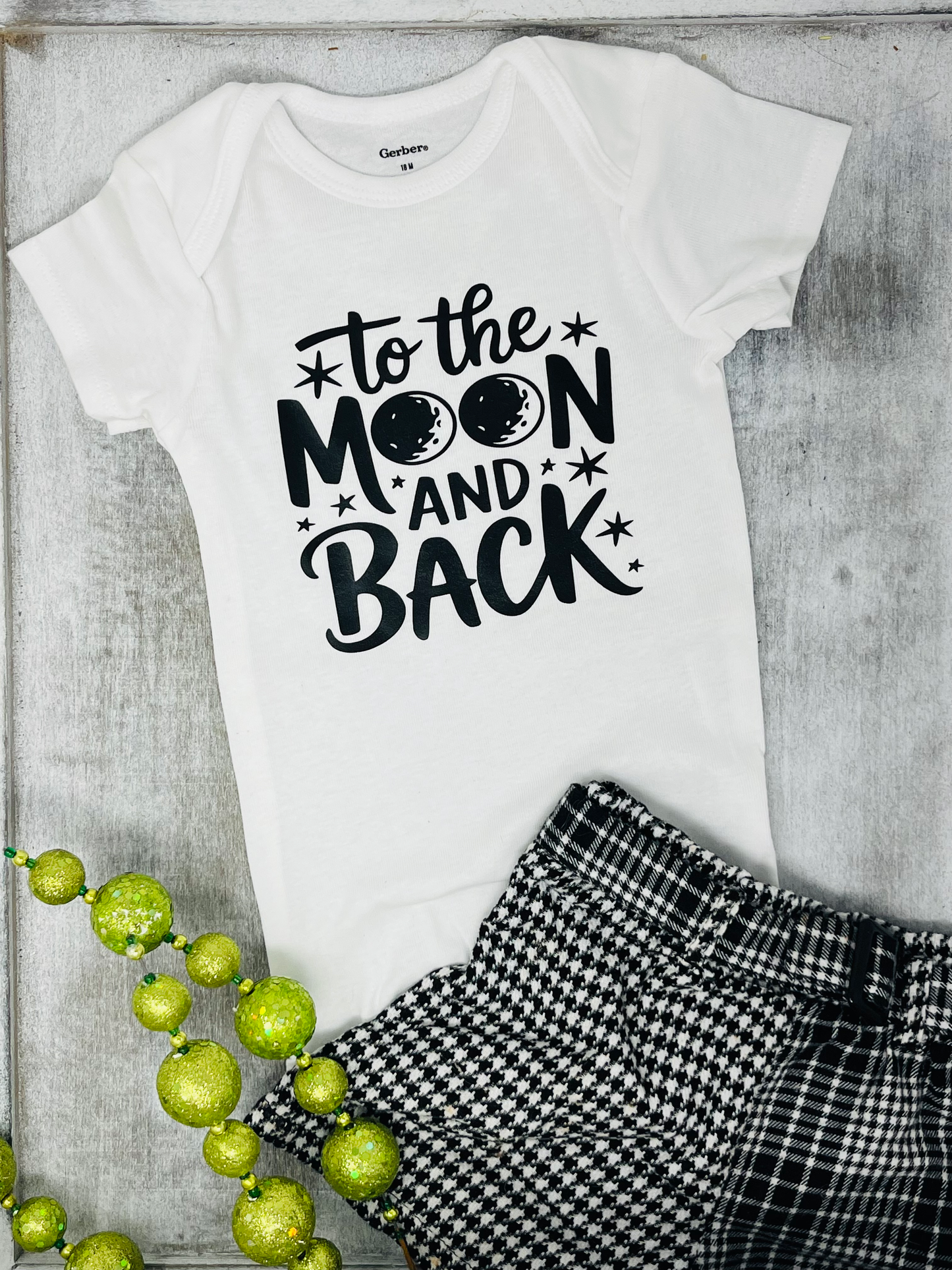 To The Moon and Back Baby Onesie