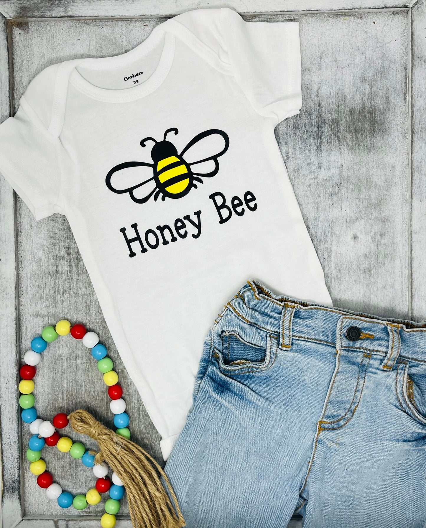 Honey Bee Baby Onesie