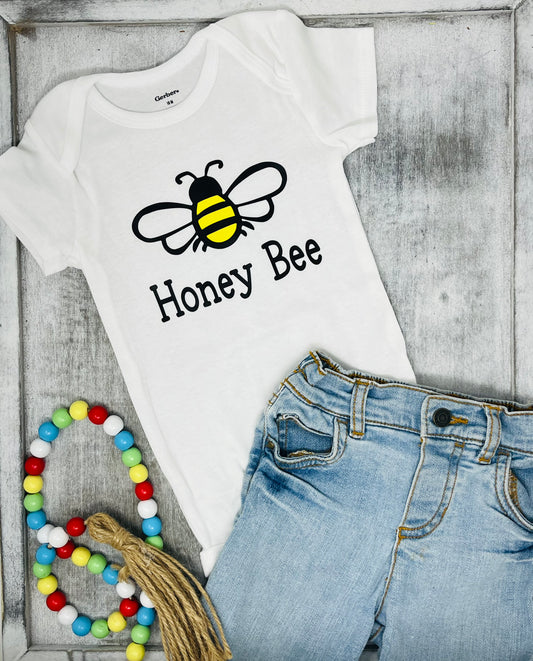 Honey Bee Baby Onesie