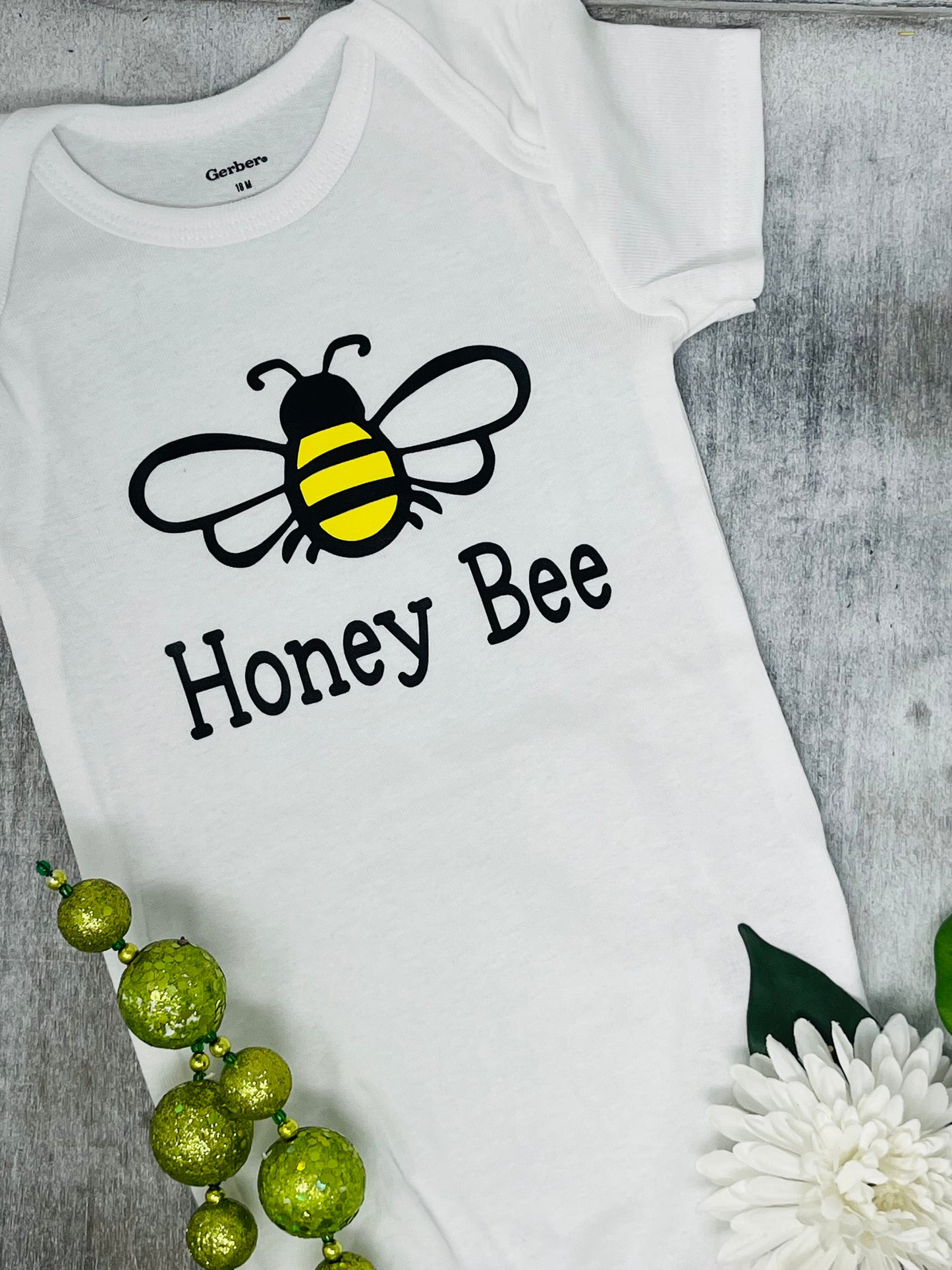 Honey Bee Baby Onesie