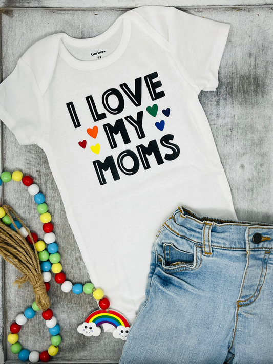 I Love My Mom Baby Onesie