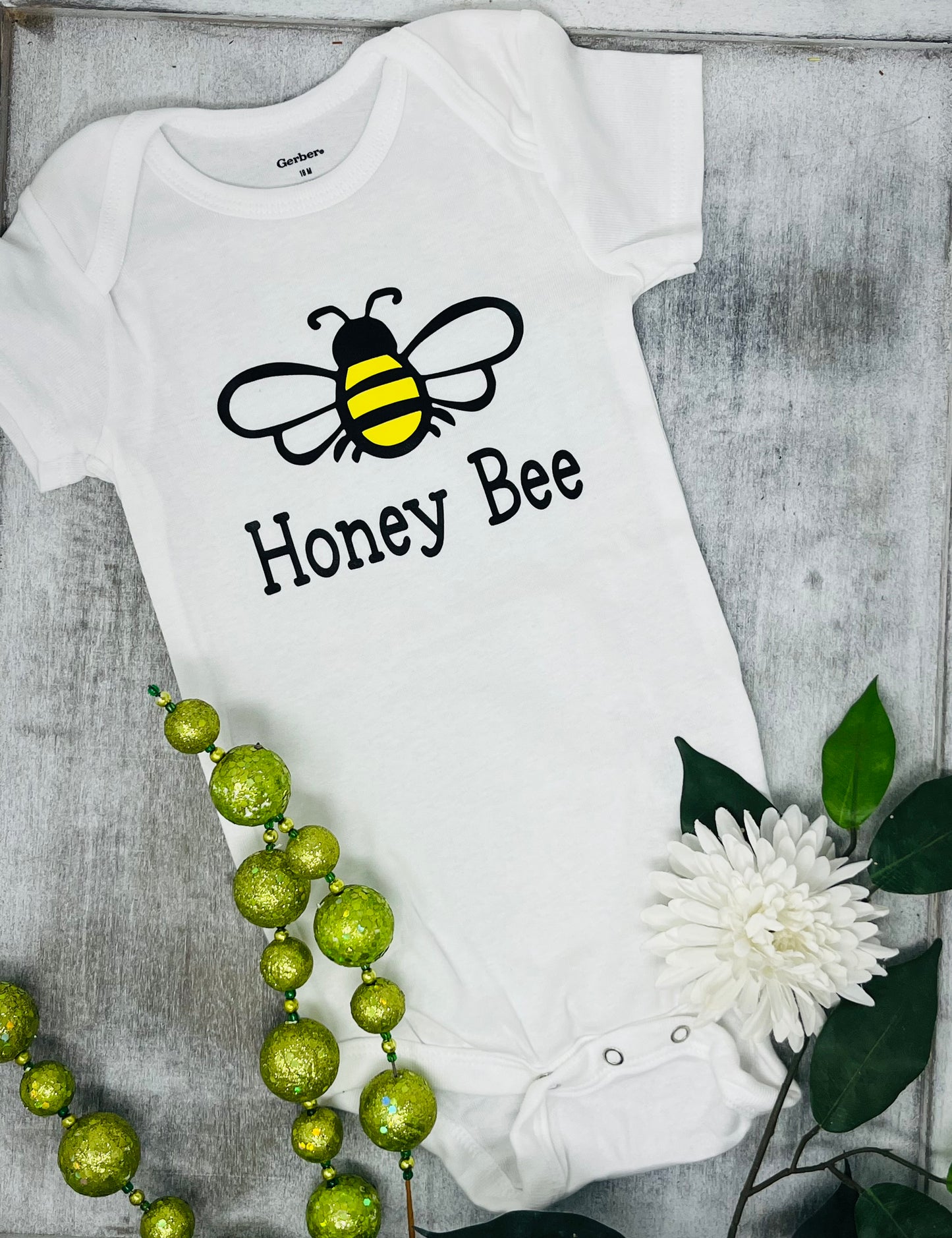Honey Bee Baby Onesie