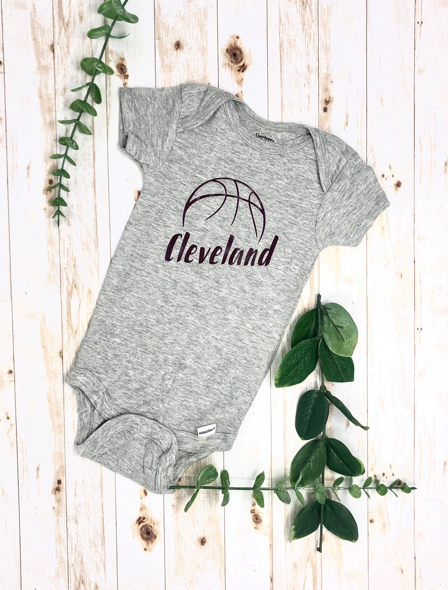 Cleveland Cavs Basketball Baby Bodysuit