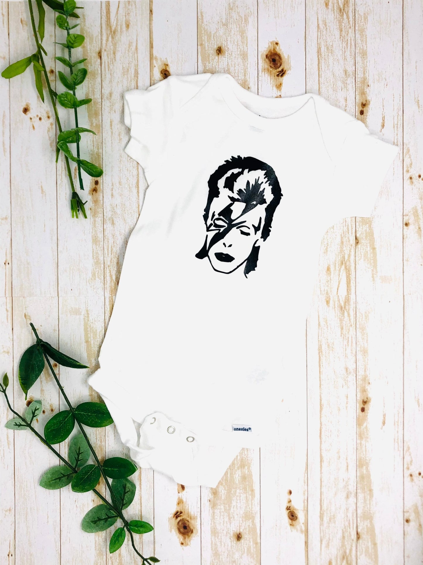 David Bowie Baby Bodysuit