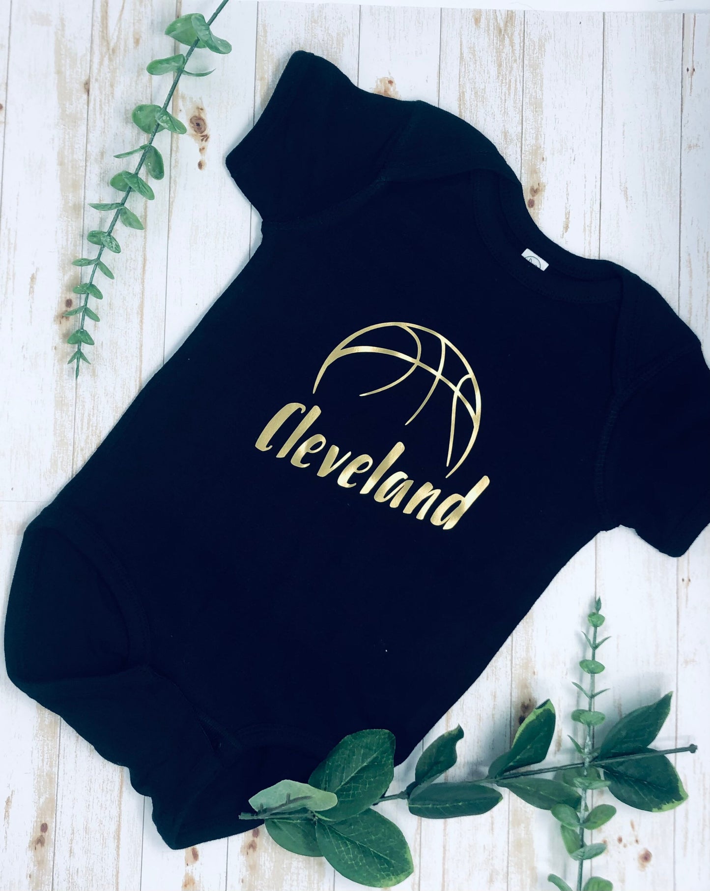 Cleveland Cavs Basketball Baby Bodysuit