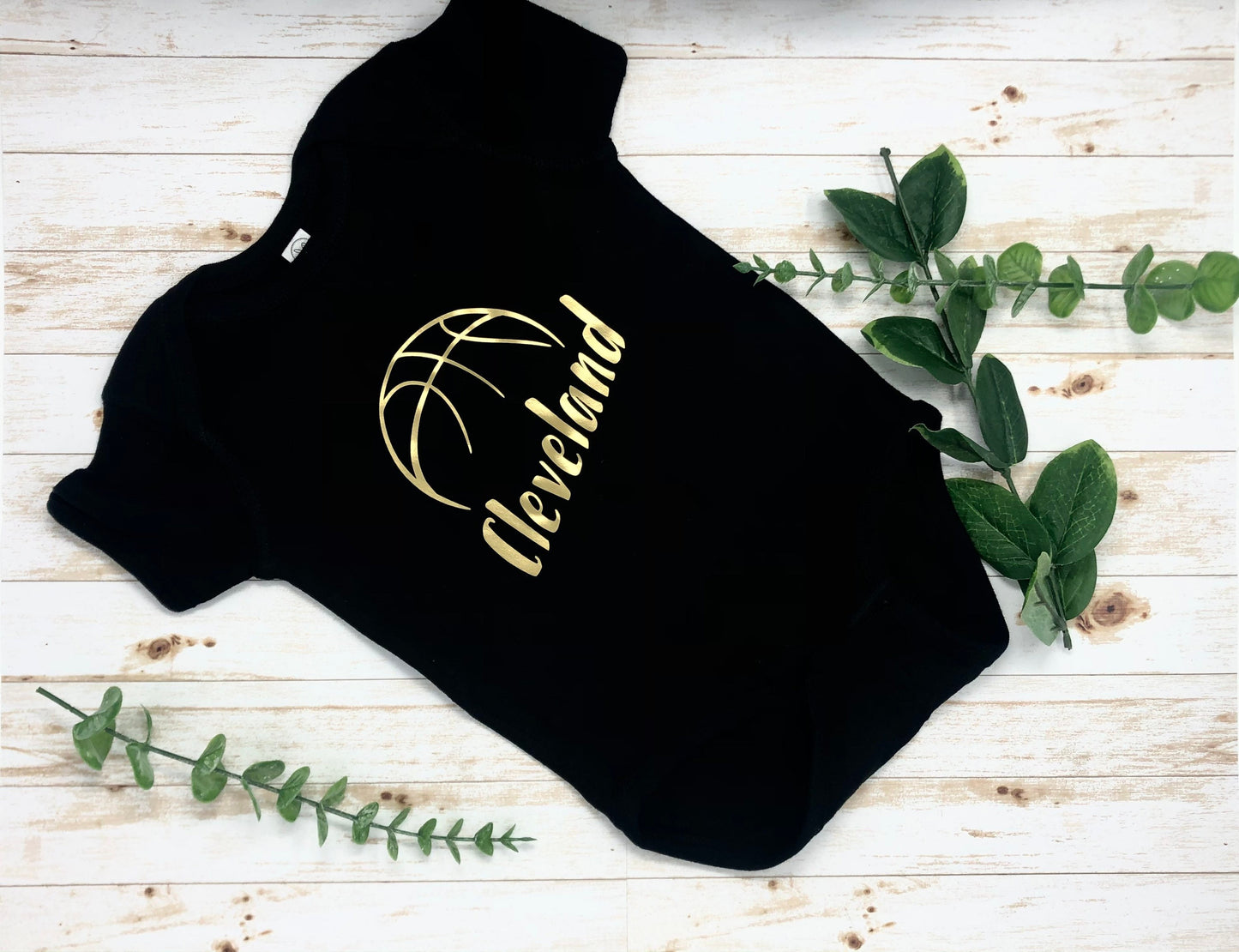 Cleveland Cavs Basketball Baby Bodysuit