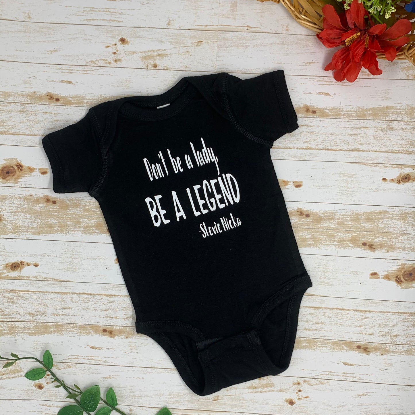 Be A Legend Rock N Roll Baby Bodysuit