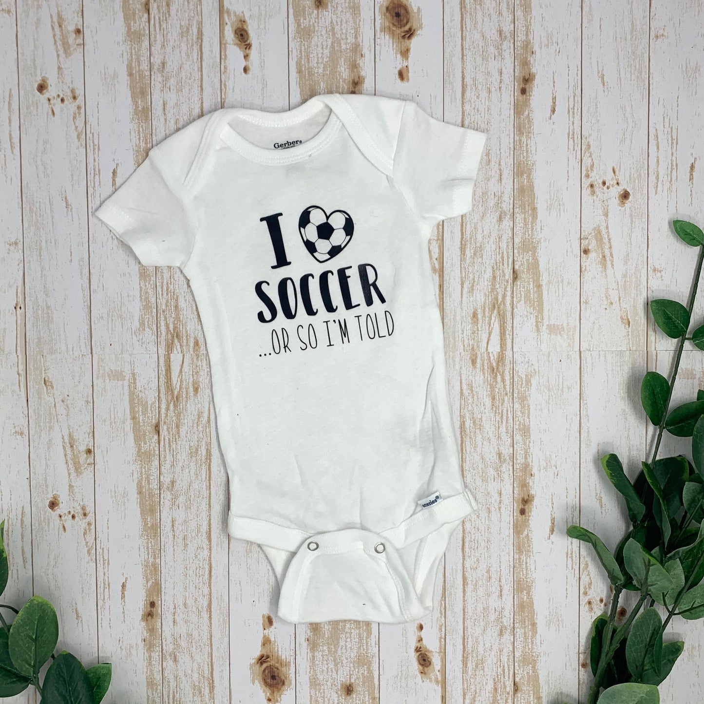 I Love Soccer Bodysuit