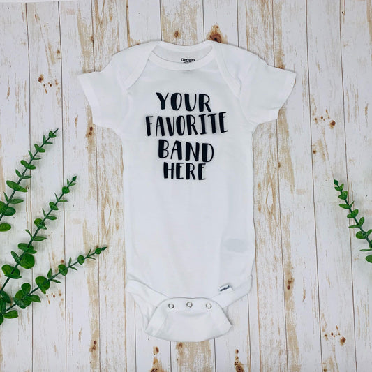Custom Band Logo Baby Bodysuit