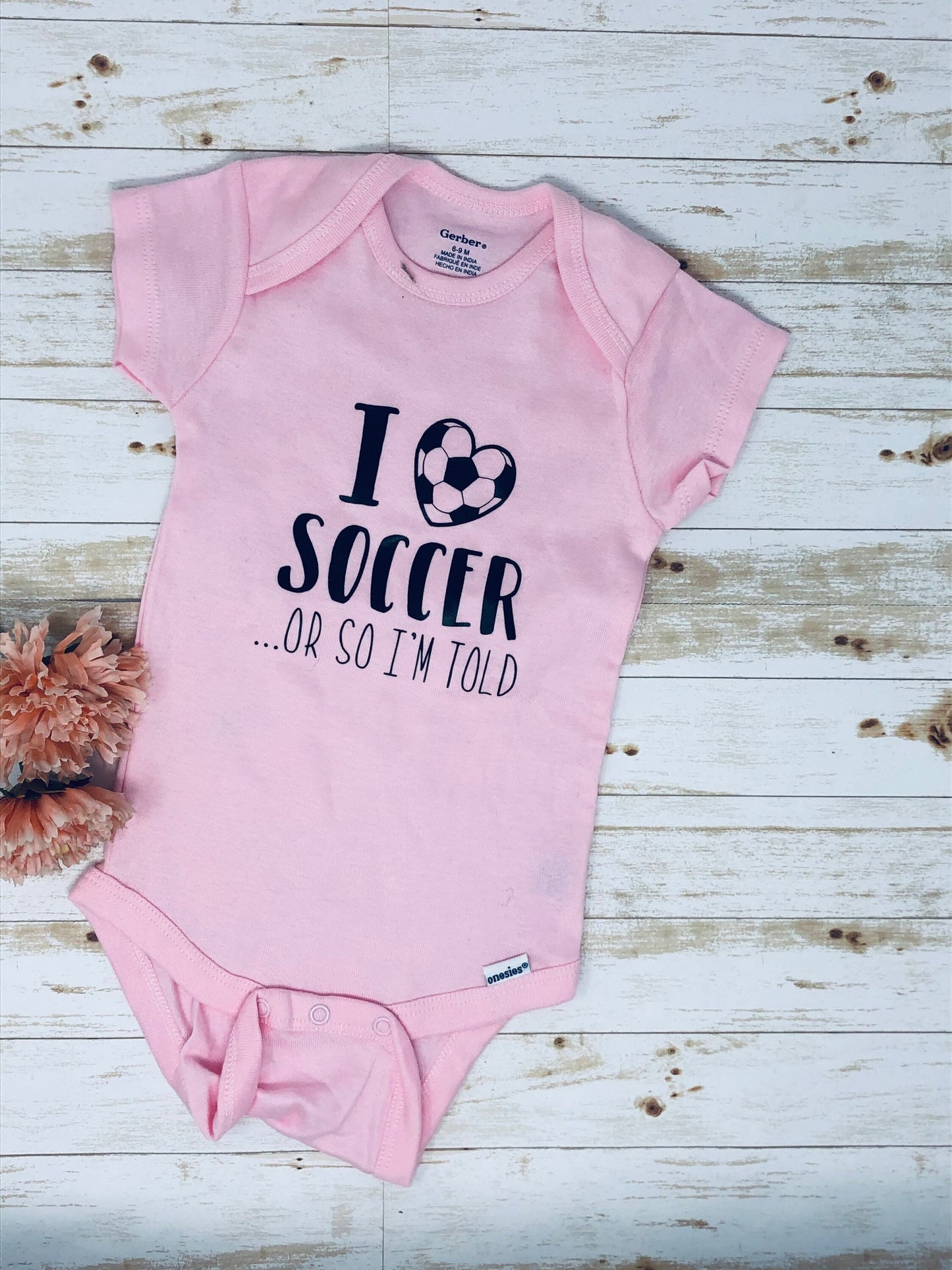 I Love Soccer Bodysuit
