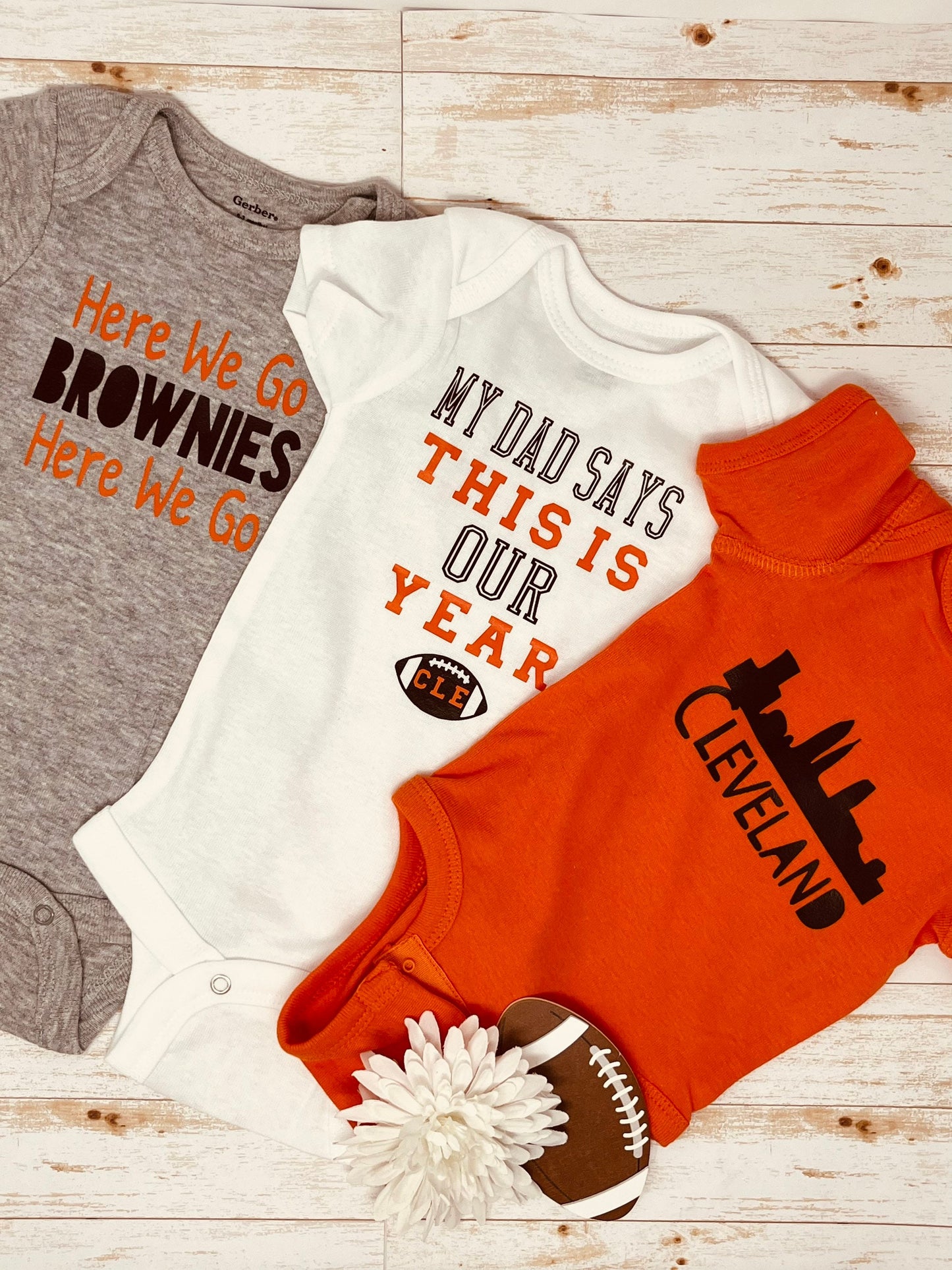 Browns Baby Bodysuit Bundle