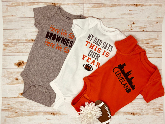 Browns Baby Bodysuit Bundle