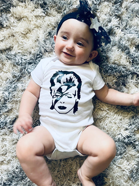 David Bowie Baby Bodysuit