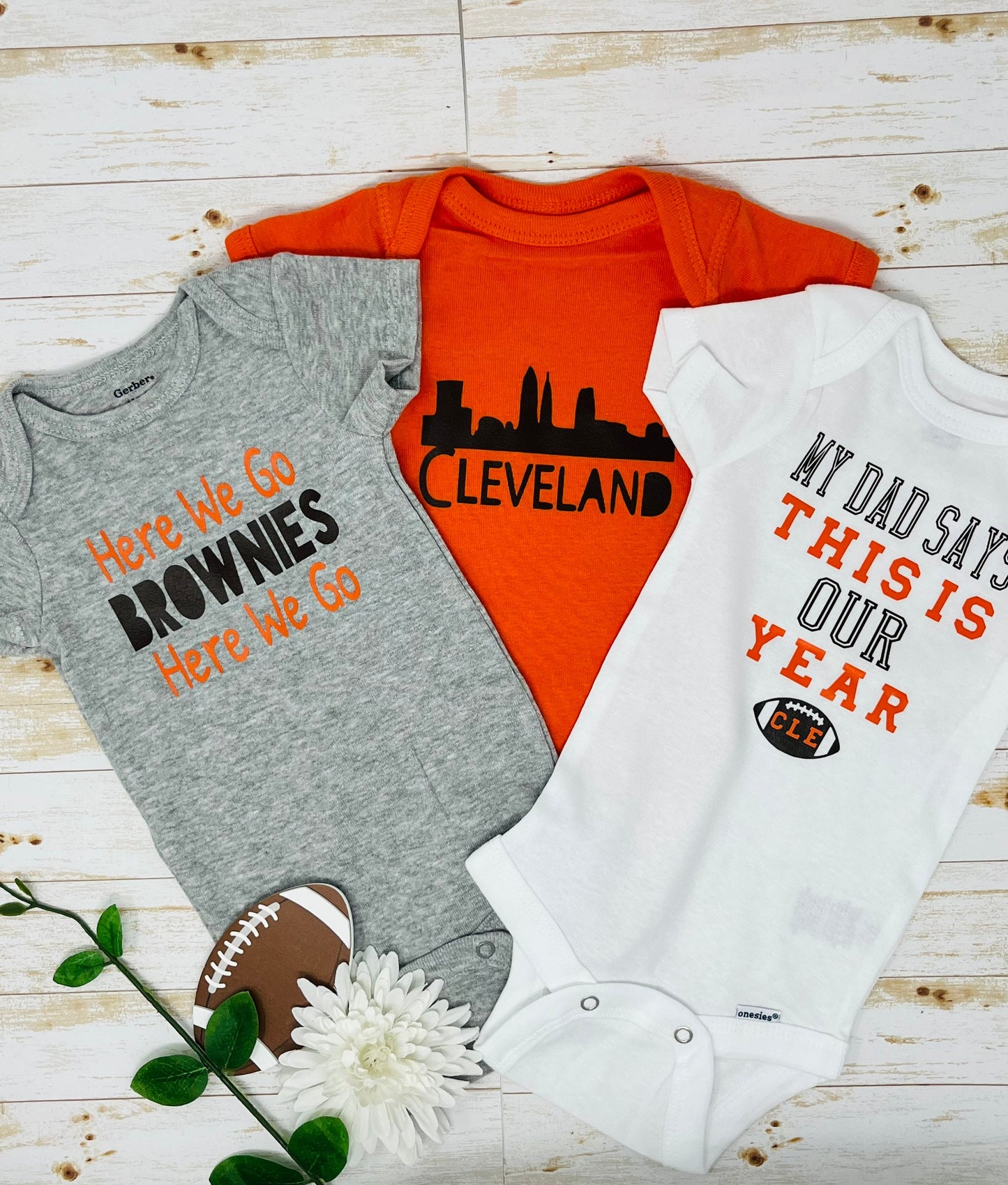 Browns Baby Bodysuit Bundle