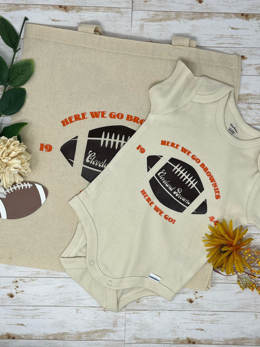 Cleveland Browns Baby Bodysuit and Bag Bundle