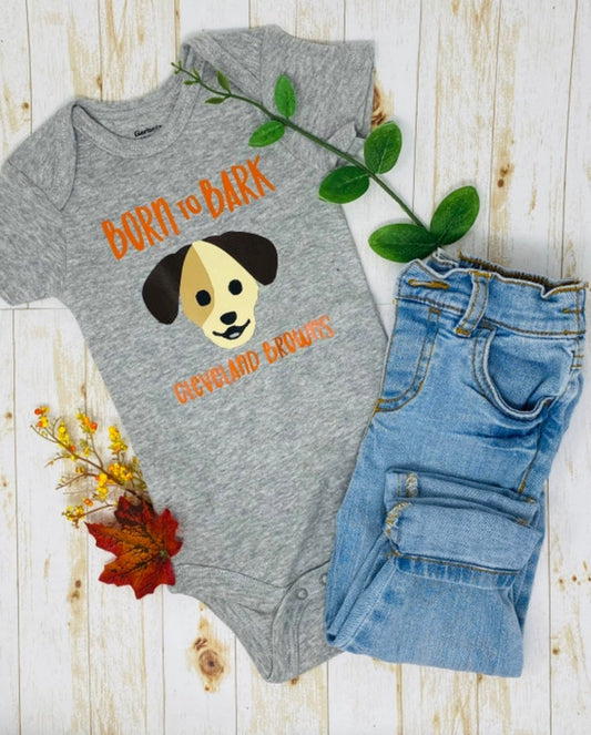 Born to Bark Dawg Pound Baby Bodysuit